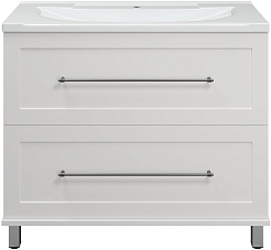 Misty Мебель для ванной Марта 100 белая глянцевая – фотография-2